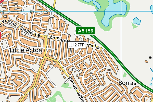 LL12 7PP map - OS VectorMap District (Ordnance Survey)