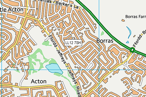 LL12 7SH map - OS VectorMap District (Ordnance Survey)