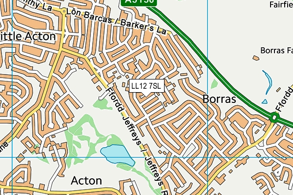 LL12 7SL map - OS VectorMap District (Ordnance Survey)