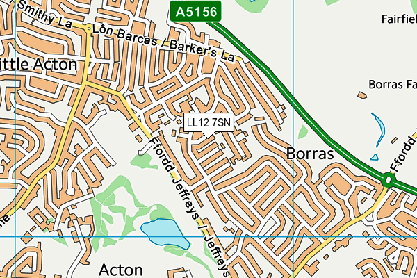 LL12 7SN map - OS VectorMap District (Ordnance Survey)