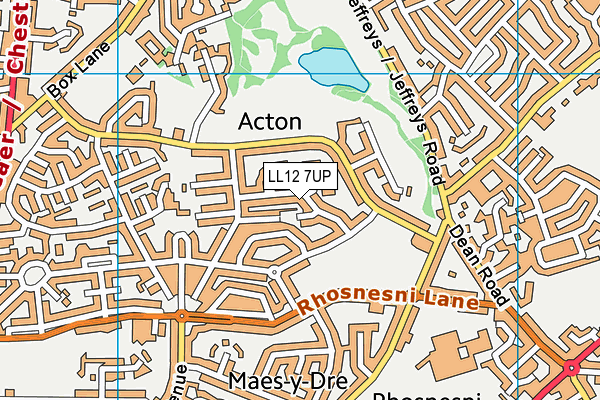 LL12 7UP map - OS VectorMap District (Ordnance Survey)