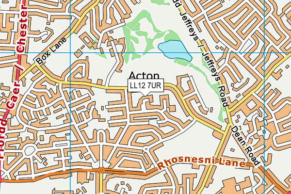 LL12 7UR map - OS VectorMap District (Ordnance Survey)