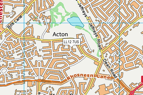 LL12 7US map - OS VectorMap District (Ordnance Survey)