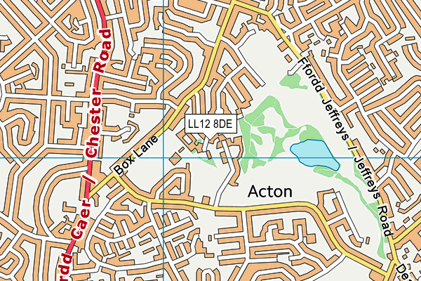 LL12 8DE map - OS VectorMap District (Ordnance Survey)