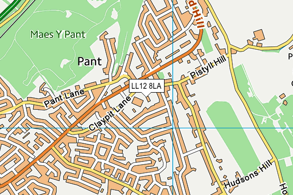 LL12 8LA map - OS VectorMap District (Ordnance Survey)