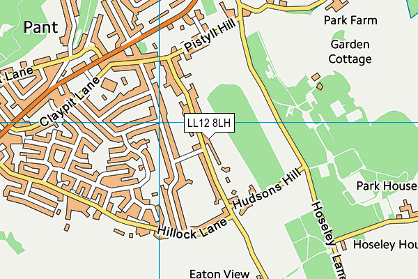 LL12 8LH map - OS VectorMap District (Ordnance Survey)