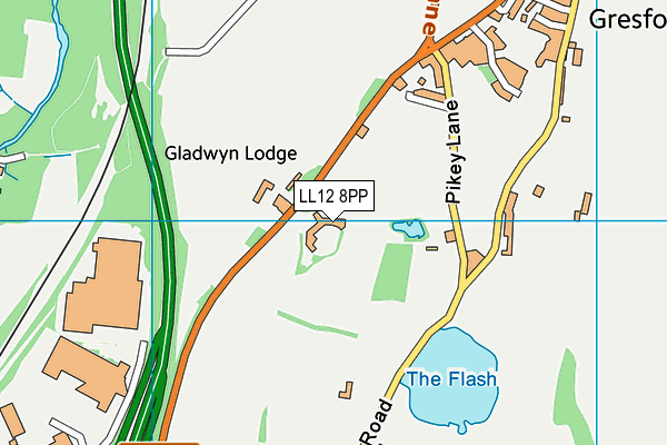 LL12 8PP map - OS VectorMap District (Ordnance Survey)