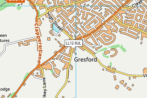 LL12 8UL map - OS VectorMap District (Ordnance Survey)