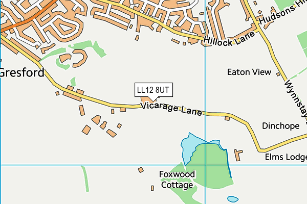 LL12 8UT map - OS VectorMap District (Ordnance Survey)