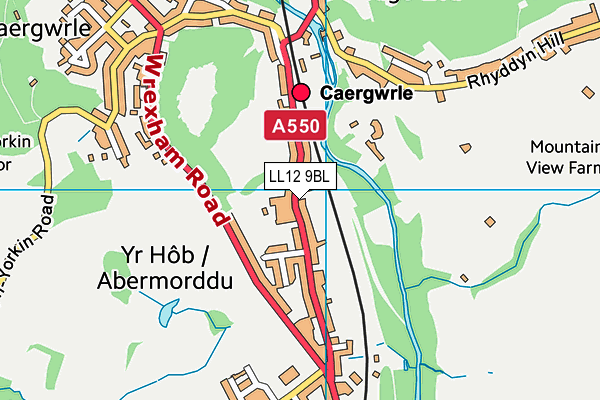 LL12 9BL map - OS VectorMap District (Ordnance Survey)