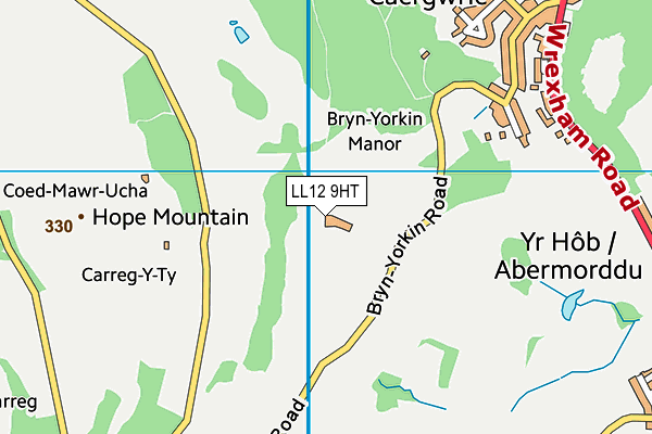 LL12 9HT map - OS VectorMap District (Ordnance Survey)