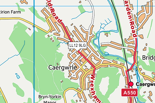LL12 9LG map - OS VectorMap District (Ordnance Survey)