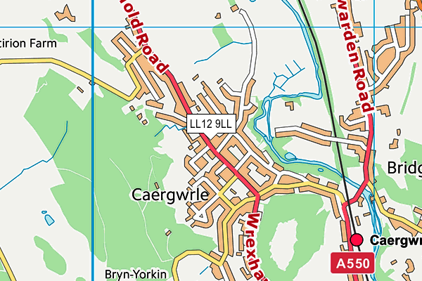 Map of DERW COCH DEVELOPMENTS LIMITED at district scale