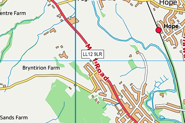 LL12 9LR map - OS VectorMap District (Ordnance Survey)