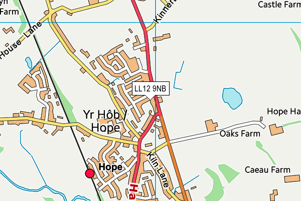 LL12 9NB map - OS VectorMap District (Ordnance Survey)