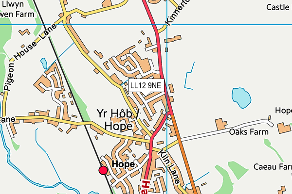 LL12 9NE map - OS VectorMap District (Ordnance Survey)