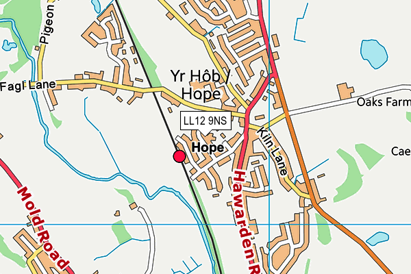 LL12 9NS map - OS VectorMap District (Ordnance Survey)