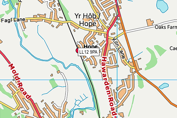 LL12 9PA map - OS VectorMap District (Ordnance Survey)