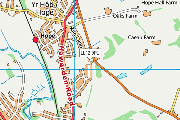 LL12 9PL map - OS VectorMap District (Ordnance Survey)