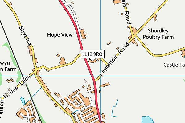 LL12 9RQ map - OS VectorMap District (Ordnance Survey)