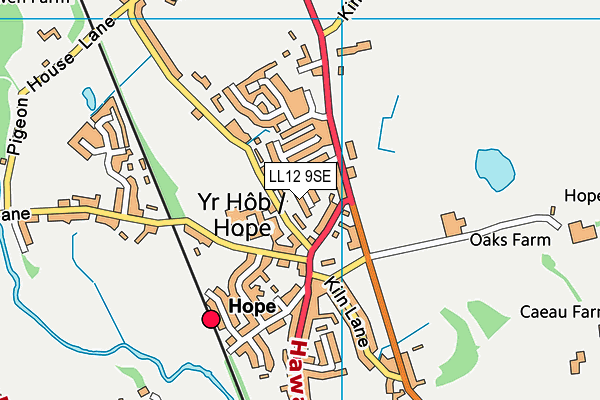 LL12 9SE map - OS VectorMap District (Ordnance Survey)