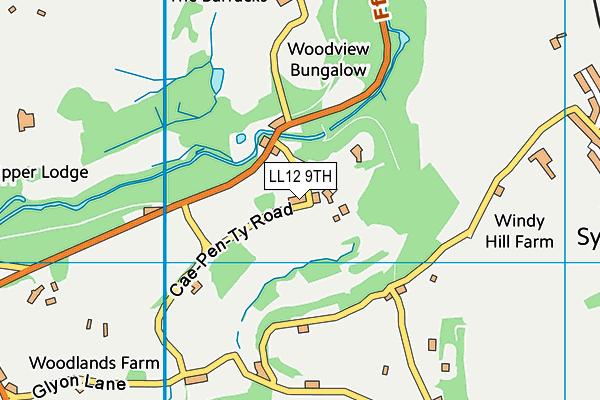 LL12 9TH map - OS VectorMap District (Ordnance Survey)
