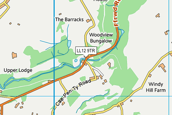 LL12 9TR map - OS VectorMap District (Ordnance Survey)
