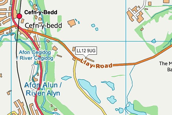 LL12 9UG map - OS VectorMap District (Ordnance Survey)