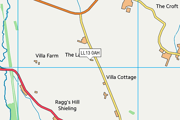 LL13 0AH map - OS VectorMap District (Ordnance Survey)