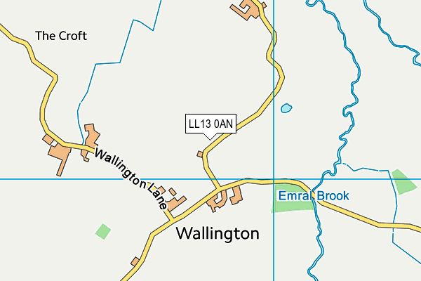 LL13 0AN map - OS VectorMap District (Ordnance Survey)