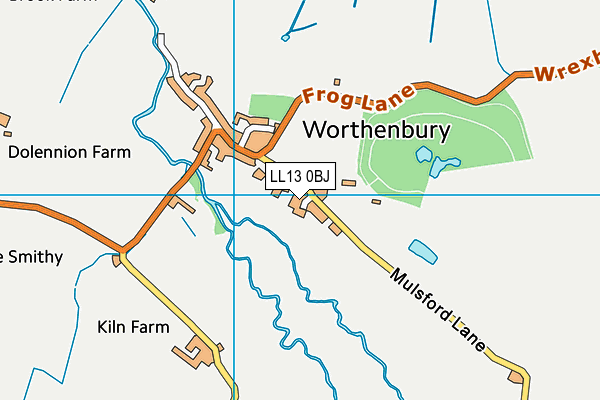 LL13 0BJ map - OS VectorMap District (Ordnance Survey)