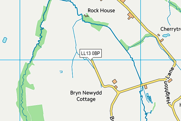 LL13 0BP map - OS VectorMap District (Ordnance Survey)