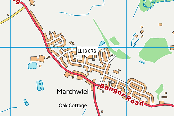 LL13 0RS map - OS VectorMap District (Ordnance Survey)