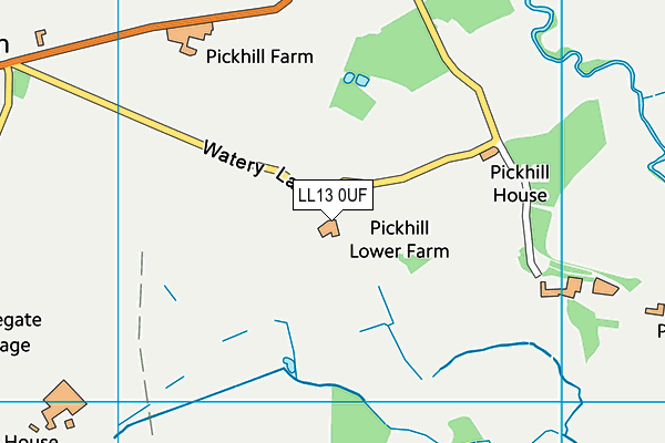 LL13 0UF map - OS VectorMap District (Ordnance Survey)