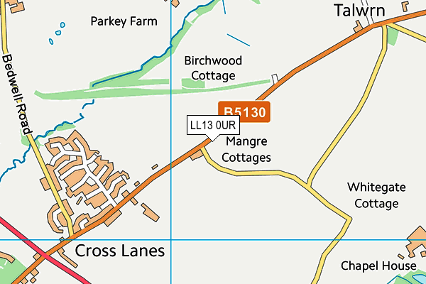 LL13 0UR map - OS VectorMap District (Ordnance Survey)