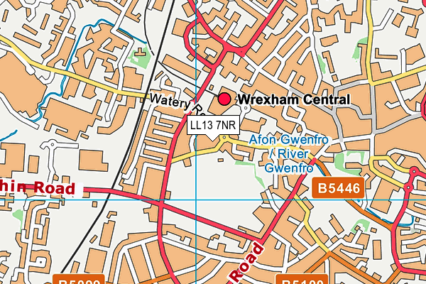 LL13 7NR map - OS VectorMap District (Ordnance Survey)