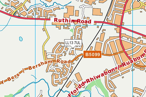 LL13 7UL map - OS VectorMap District (Ordnance Survey)