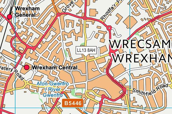 Map of WREXHAM EATS LIMITED at district scale