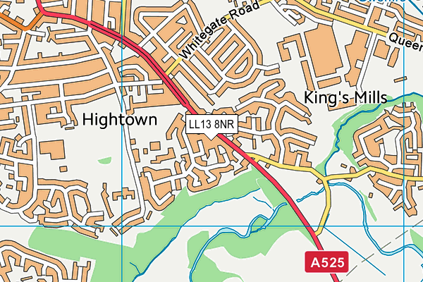 LL13 8NR map - OS VectorMap District (Ordnance Survey)