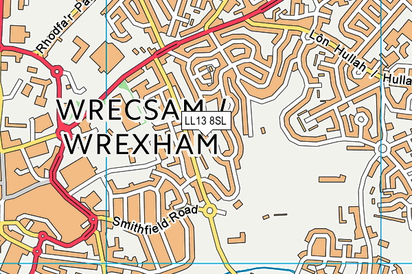 LL13 8SL map - OS VectorMap District (Ordnance Survey)