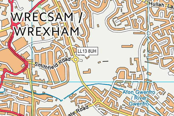 LL13 8UH map - OS VectorMap District (Ordnance Survey)