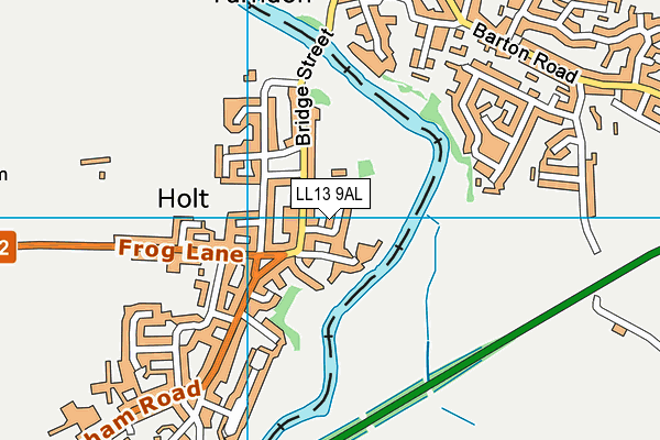 LL13 9AL map - OS VectorMap District (Ordnance Survey)