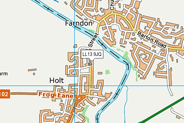LL13 9JQ map - OS VectorMap District (Ordnance Survey)