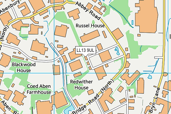 LL13 9UL map - OS VectorMap District (Ordnance Survey)