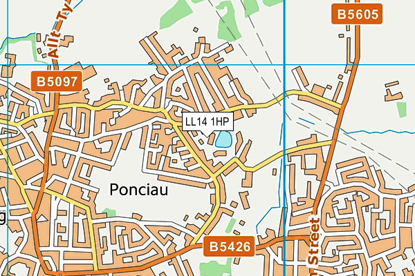 LL14 1HP map - OS VectorMap District (Ordnance Survey)