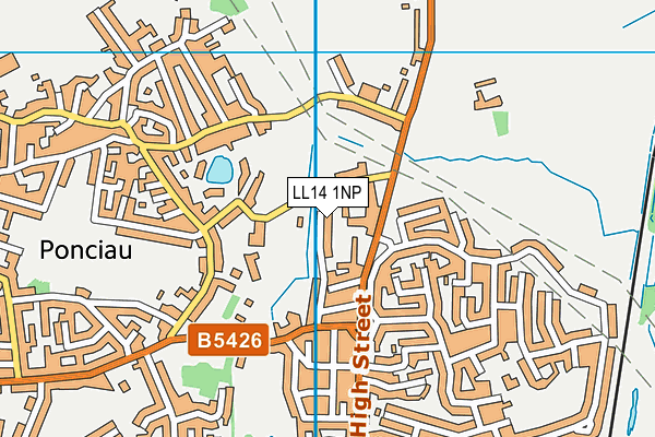 LL14 1NP map - OS VectorMap District (Ordnance Survey)