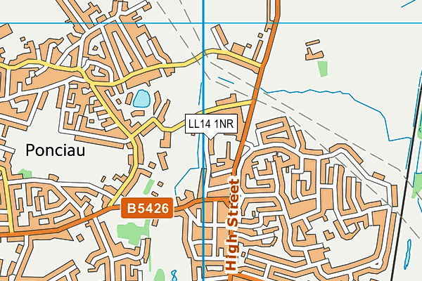 LL14 1NR map - OS VectorMap District (Ordnance Survey)