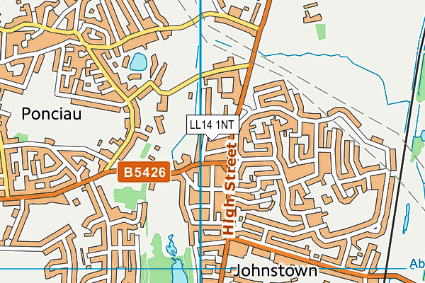 LL14 1NT map - OS VectorMap District (Ordnance Survey)