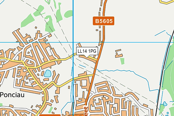 LL14 1PG map - OS VectorMap District (Ordnance Survey)