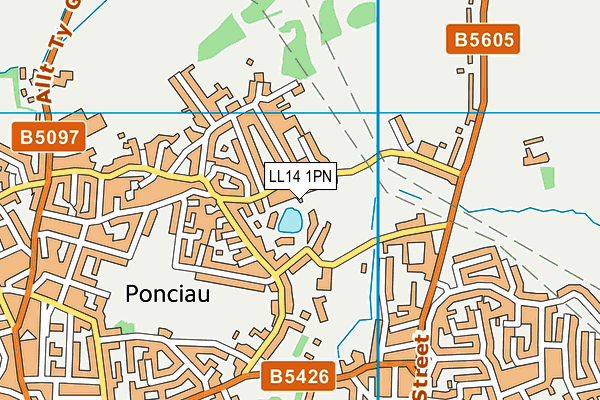 LL14 1PN map - OS VectorMap District (Ordnance Survey)